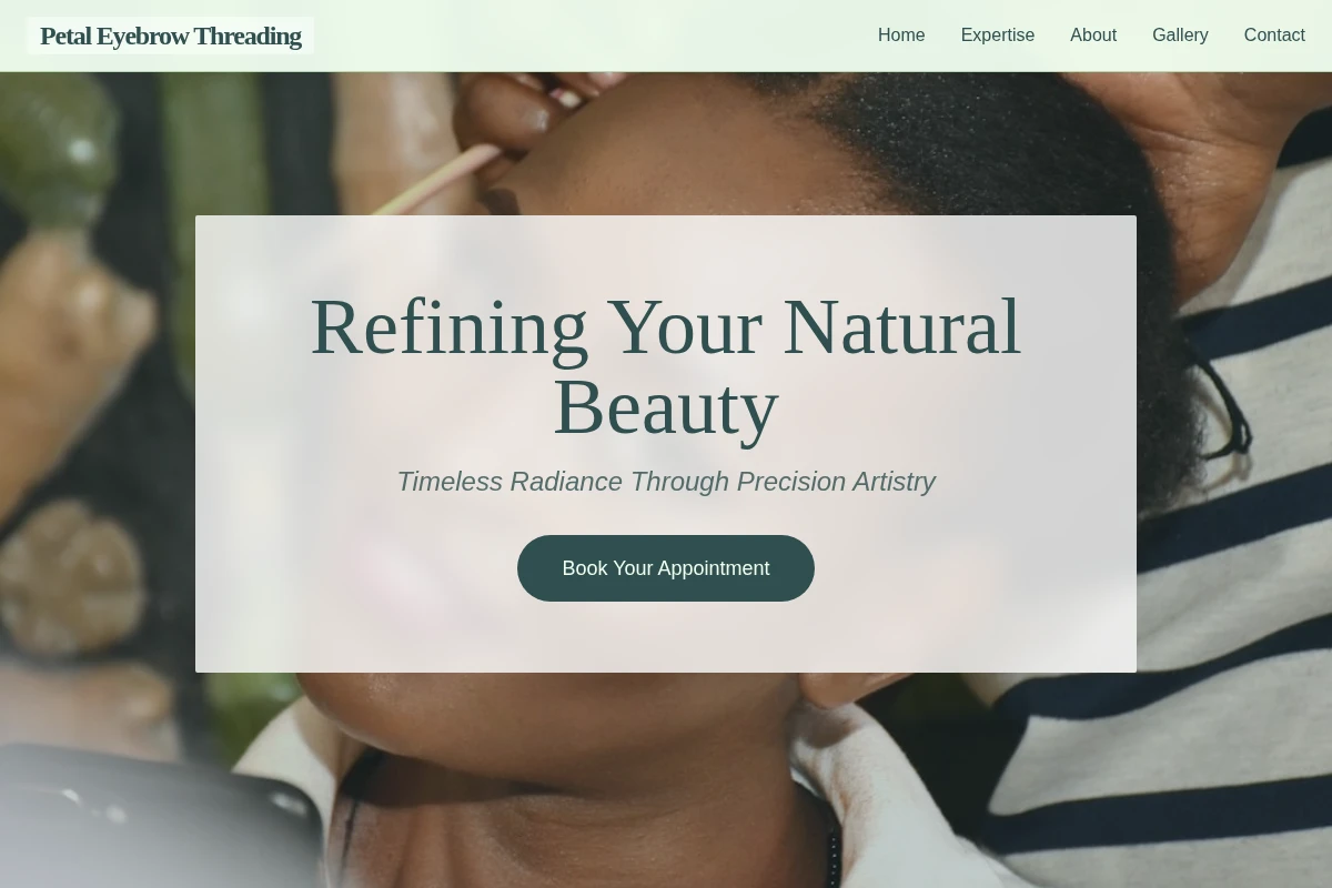 Petal Eyebrow Threading