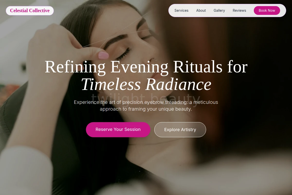 Calm Eyebrow Threading
